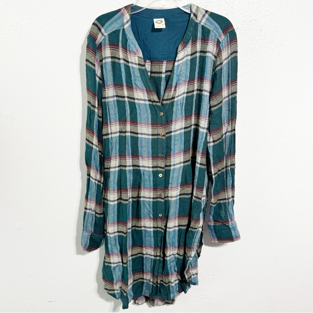 Anthropologie Akemi and Kin plaid tunic top small
